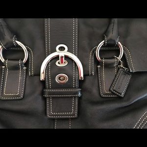 Coach Black Leather Bag